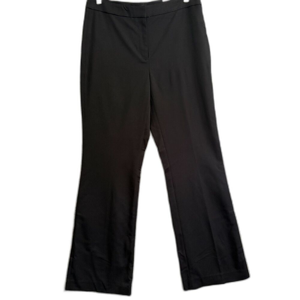 NWT White House Black Market The Flare Pants Black Size 6 Stretch Work Career
